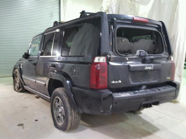 1J8HG48P27C575614 - 2007 JEEP COMMANDER BLACK photo 3