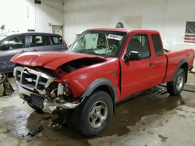 1FTZR15X7XPB76005 - 1999 FORD RANGER RED photo 2