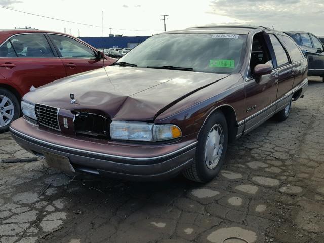 1G3BP83E0MW304121 - 1991 OLDSMOBILE CUSTOM CRU RED photo 2