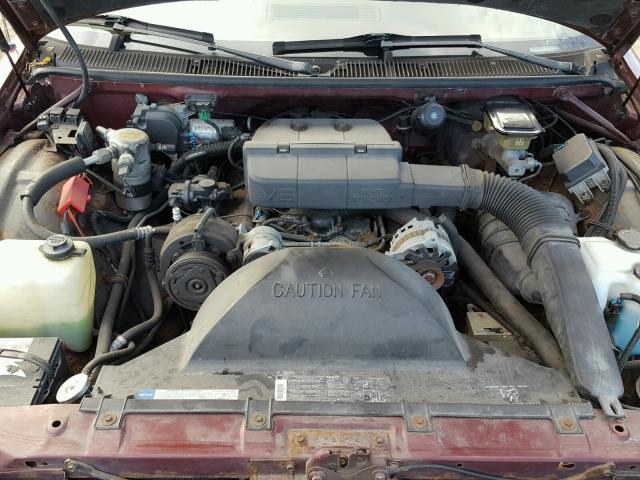 1G3BP83E0MW304121 - 1991 OLDSMOBILE CUSTOM CRU RED photo 7