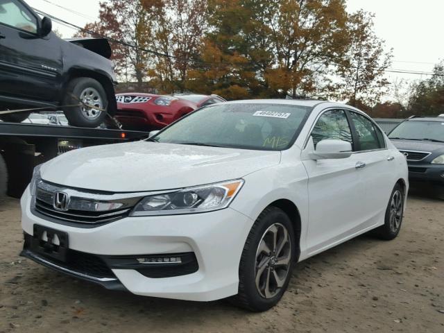 1HGCR2F91HA272259 - 2017 HONDA ACCORD EXL WHITE photo 2