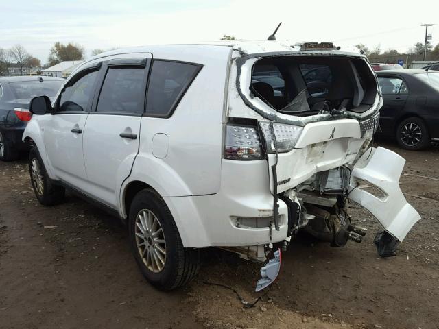 JA4MS31X87Z007996 - 2007 MITSUBISHI OUTLANDER WHITE photo 3