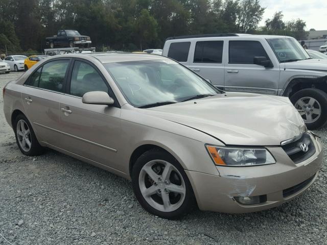 5NPEU46F76H009710 - 2006 HYUNDAI SONATA GLS BEIGE photo 1