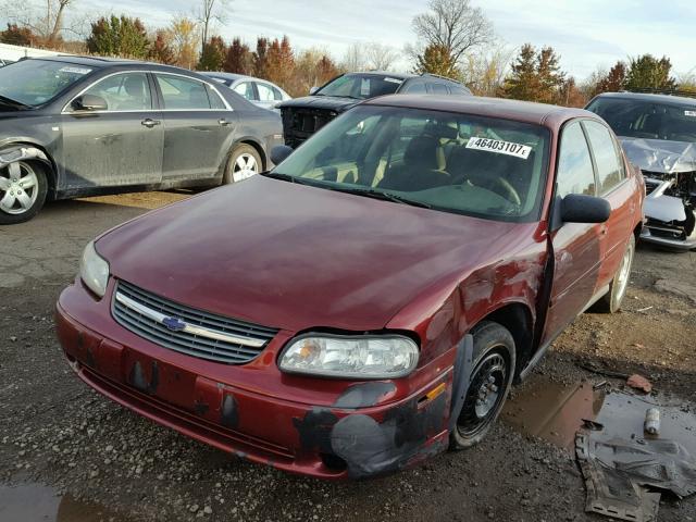 1G1ND52J23M627267 - 2003 CHEVROLET MALIBU RED photo 2