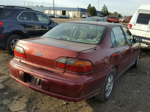 1G1ND52J23M627267 - 2003 CHEVROLET MALIBU RED photo 4