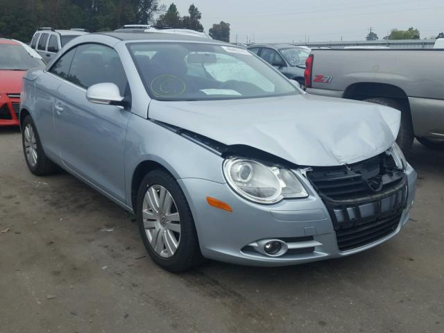 WVWAA71F97V029961 - 2007 VOLKSWAGEN EOS BASE SILVER photo 1