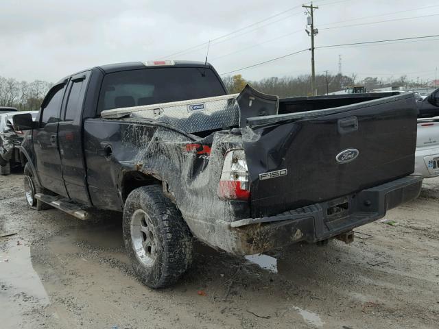 1FTPX14544NA96651 - 2004 FORD F150 BLACK photo 3