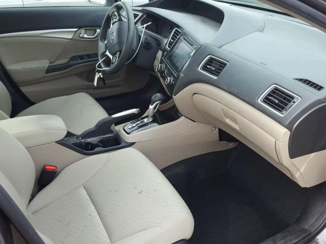 19XFB2F80EE061070 - 2014 HONDA CIVIC EX BEIGE photo 5