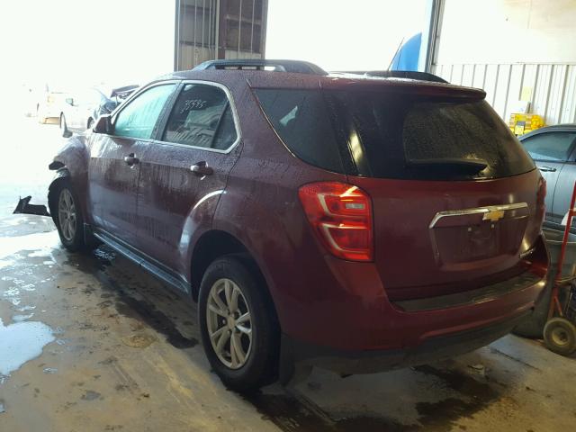 2GNALCEK7G6290463 - 2016 CHEVROLET EQUINOX LT RED photo 3