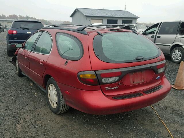 1FALP57U2VA187389 - 1997 FORD TAURUS GL RED photo 3