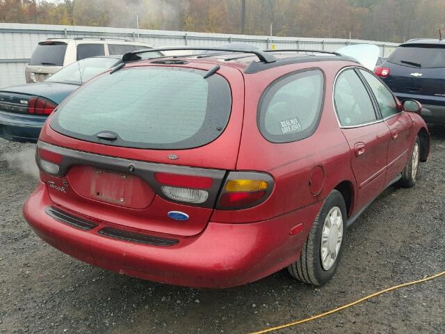 1FALP57U2VA187389 - 1997 FORD TAURUS GL RED photo 4