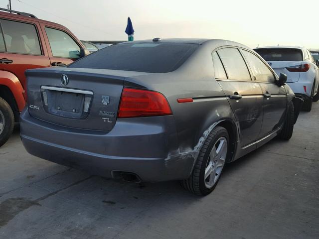 19UUA66215A038124 - 2005 ACURA TL GRAY photo 4