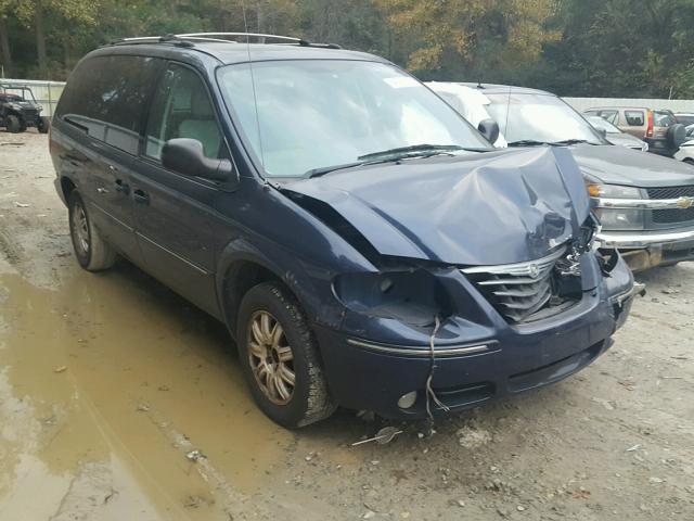 2C8GP64L55R372267 - 2005 CHRYSLER TOWN & COU BLUE photo 1