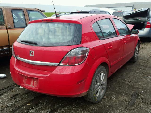 W08AR671385122337 - 2008 SATURN ASTRA RED photo 4