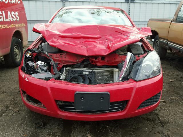 W08AR671385122337 - 2008 SATURN ASTRA RED photo 9