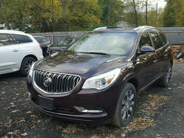 5GAKRCKD1HJ192892 - 2017 BUICK ENCLAVE BURGUNDY photo 2