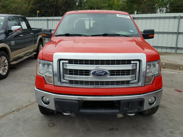 1FTFW1ET8DKF36609 - 2013 FORD F150 SUPER RED photo 9