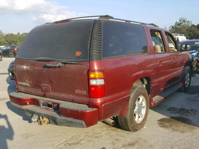 1GKFK66U03J142417 - 2003 GMC YUKON XL D MAROON photo 4