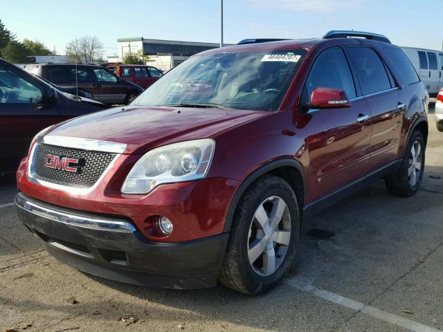 1GKEV33D29J168743 - 2009 GMC ACADIA SLT წითელი ფოტო 2