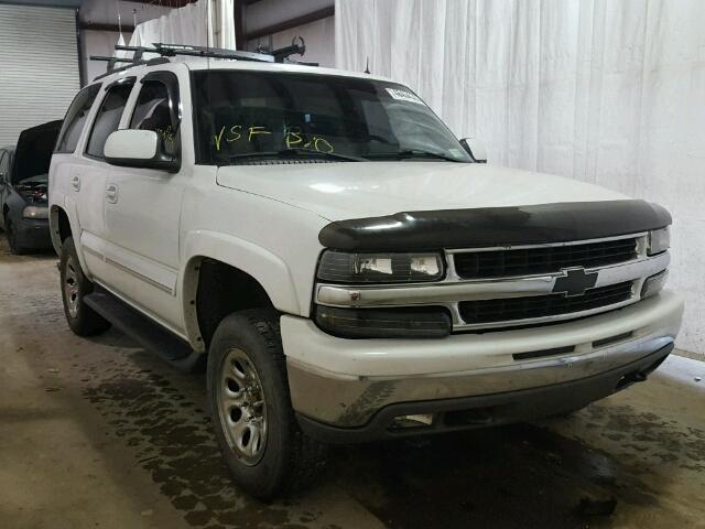 1GNEK13Z02J142160 - 2002 CHEVROLET TAHOE K150 WHITE photo 1