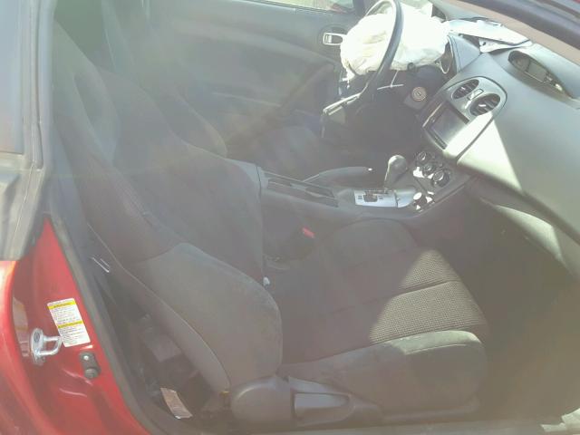 4A3AK24F49E017695 - 2009 MITSUBISHI ECLIPSE GS BURGUNDY photo 5