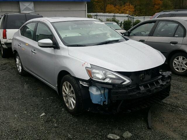 3N1AB7AP5HY334368 - 2017 NISSAN SENTRA S SILVER photo 1