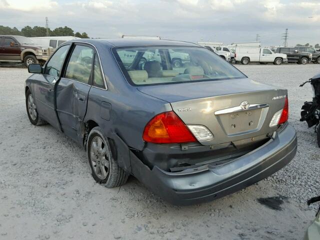 4T1BF28B02U217497 - 2002 TOYOTA AVALON XL GREEN photo 3