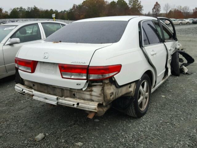 1HGCM56674A149372 - 2004 HONDA ACCORD EX WHITE photo 4