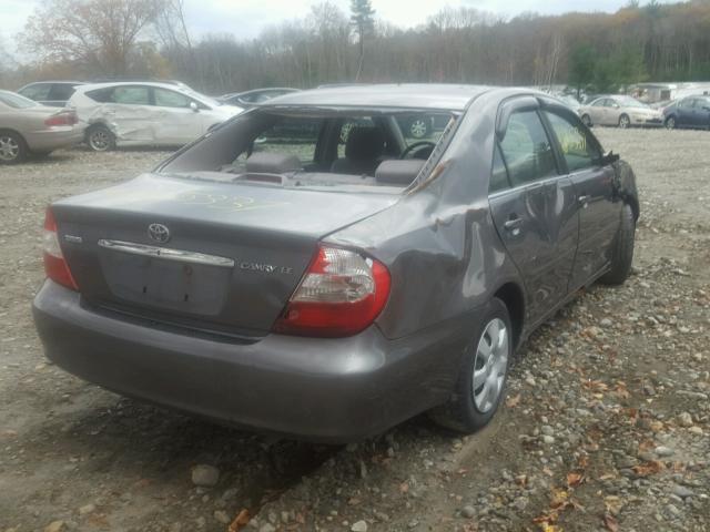 JTDBE32K230176398 - 2003 TOYOTA CAMRY GRAY photo 4