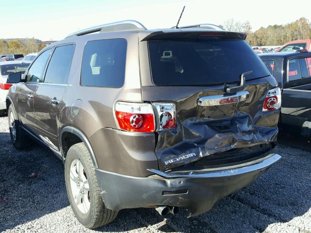 1GKER23D09J141944 - 2009 GMC ACADIA SLT BROWN photo 3