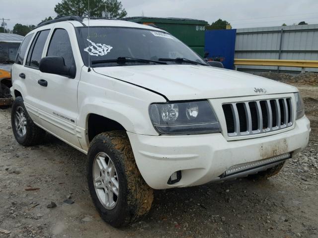 1J4GW48SX4C110157 - 2004 JEEP GRAND CHER WHITE photo 1