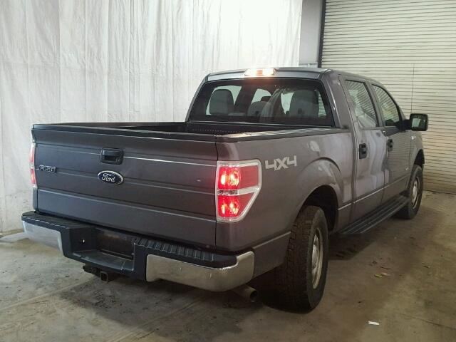 1FTFW1ET5CFB07452 - 2012 FORD F150 GRAY photo 4