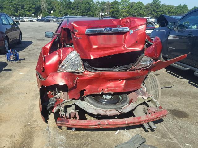 3FADP0L39BR259937 - 2011 FORD FUSION HYB RED photo 9