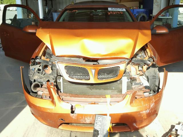 1G2AN15B077292146 - 2007 PONTIAC G5 GT ORANGE photo 7