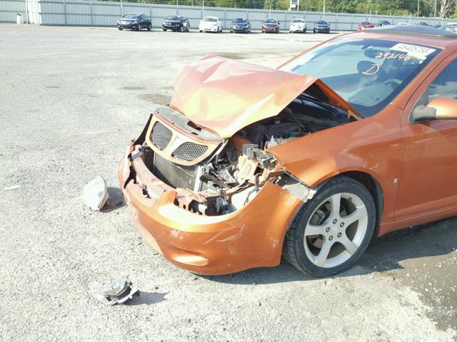 1G2AN15B077292146 - 2007 PONTIAC G5 GT ORANGE photo 9