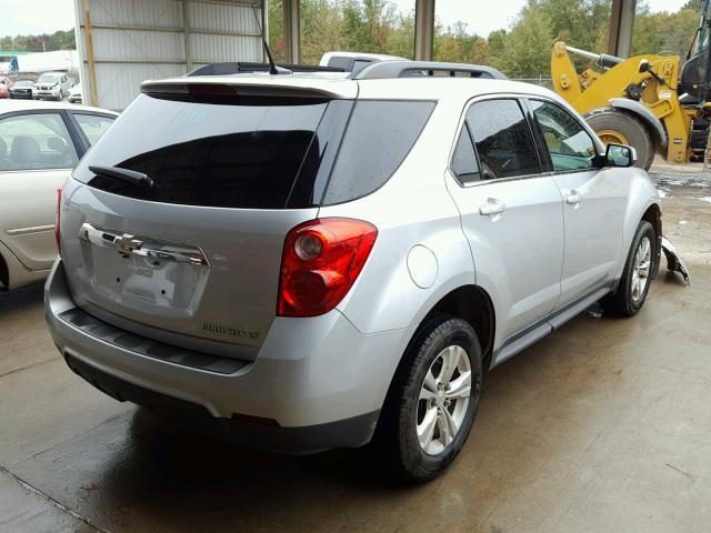 2GNALDEK3C1268733 - 2012 CHEVROLET EQUINOX LT SILVER photo 4