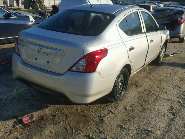 3N1CN7AP3GL908087 - 2016 NISSAN VERSA SILVER photo 4