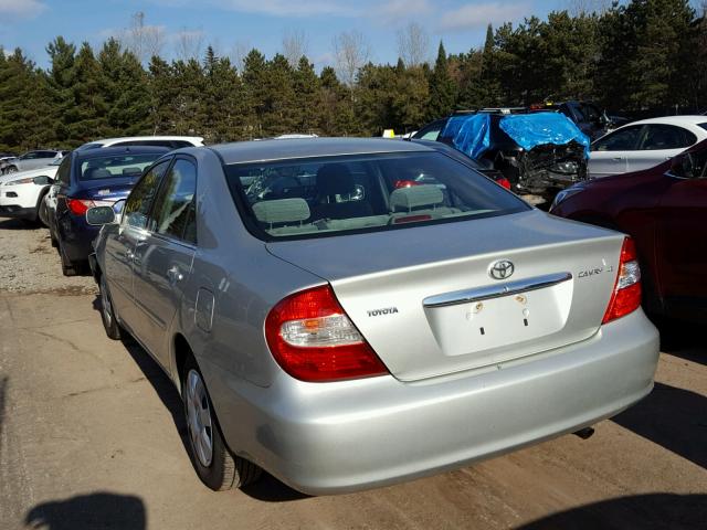 JTDBE32K830140649 - 2003 TOYOTA CAMRY LE SILVER photo 3