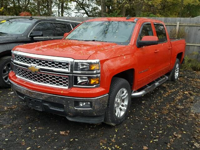 3GCPCREH2FG323351 - 2015 CHEVROLET SILVERADO RED photo 2