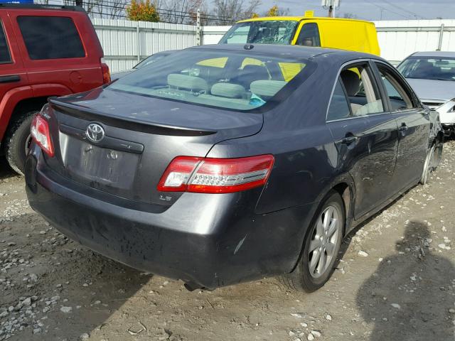 4T4BF3EK1BR089741 - 2011 TOYOTA CAMRY BASE GRAY photo 4