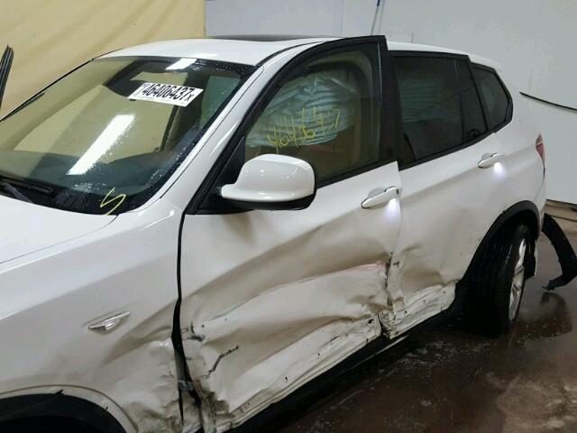 5UXWX7C56DL981346 - 2013 BMW X3 XDRIVE3 WHITE photo 10