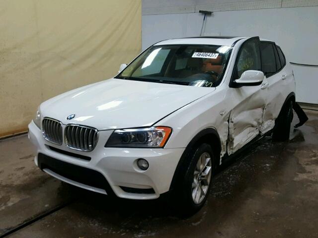 5UXWX7C56DL981346 - 2013 BMW X3 XDRIVE3 WHITE photo 2