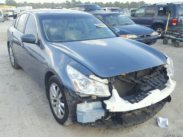 JNKCV61E39M303127 - 2009 INFINITI G37 BASE BLUE photo 1