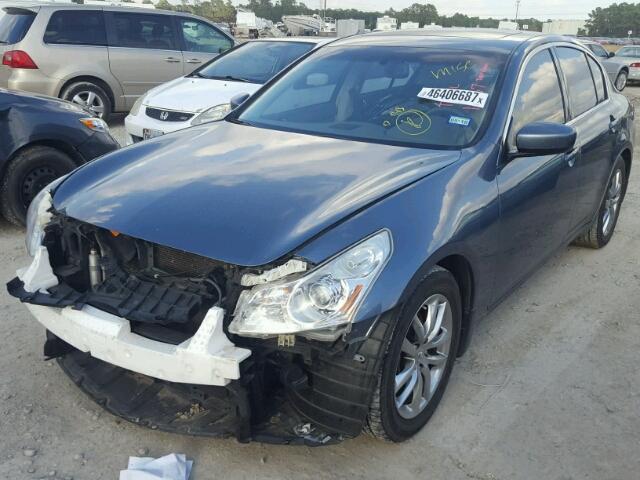 JNKCV61E39M303127 - 2009 INFINITI G37 BASE BLUE photo 2