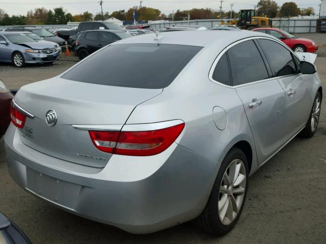 1G4PP5SK3E4195061 - 2014 BUICK VERANO SILVER photo 4