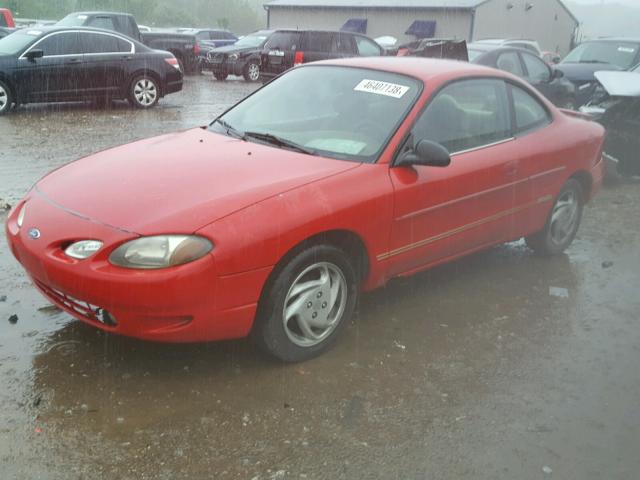 3FAFP1136WR168003 - 1998 FORD ESCORT ZX2 RED photo 2
