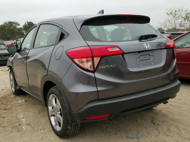 3CZRU5H35HM722395 - 2017 HONDA HR-V LX GRAY photo 3