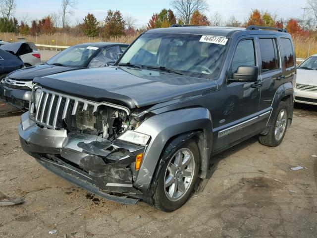 1C4PJMAK3CW185598 - 2012 JEEP LIBERTY SP GRAY photo 2