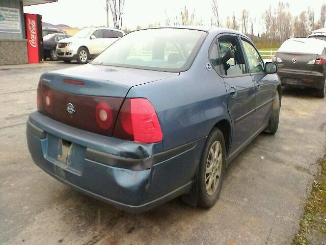 2G1WF55E8Y9148871 - 2000 CHEVROLET IMPALA BLUE photo 4