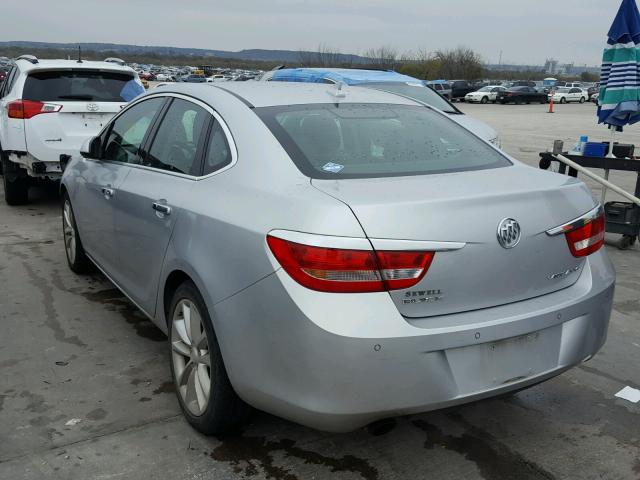 1G4PS5SK6C4229764 - 2012 BUICK VERANO SILVER photo 3